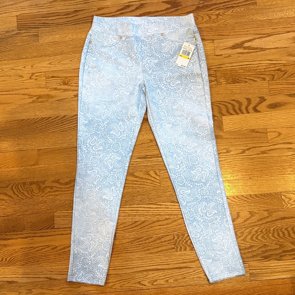 Michael Kors Sky Blue Patterned Leggings
